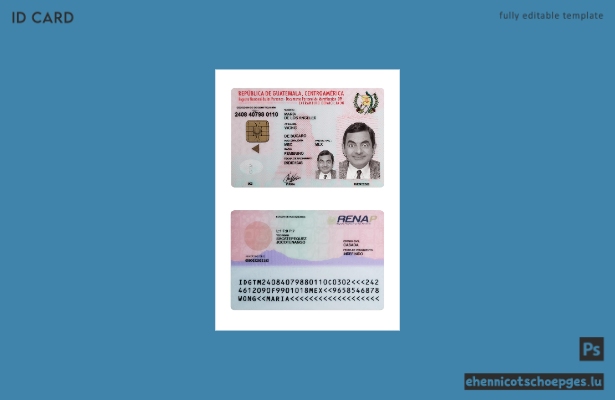 Beispielansicht des guatemaltekischen Personalausweises (2022 bis heute)